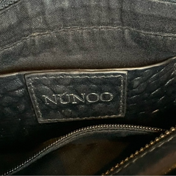 2 for $48 Nunoo Small New Zealand Moon Chiara Black Textured Crossbody Bag - Picture 3 of 5